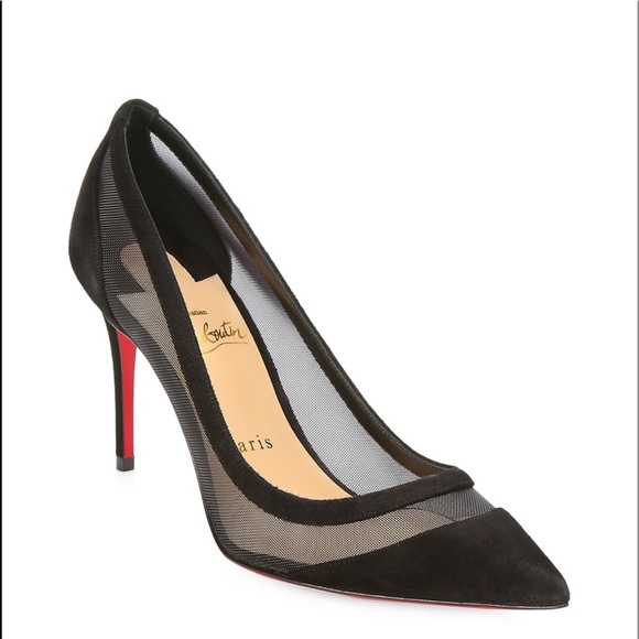Christian Louboutin Shoes - Christian Louboutin Galativi Mesh & Suede Pumps